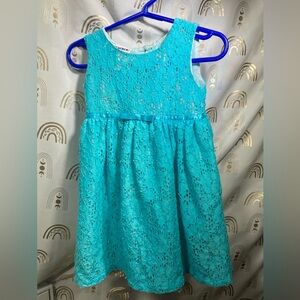 Blueberi Boulevard Aqua Lace Dress